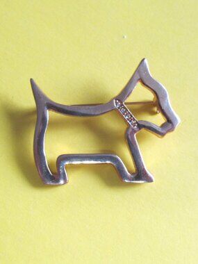 Scottie dog brooch